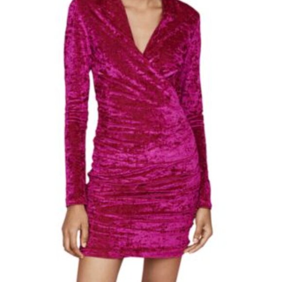 Maje Fall Winter 2019 velvet mid-length dress - Picture 3 of 3